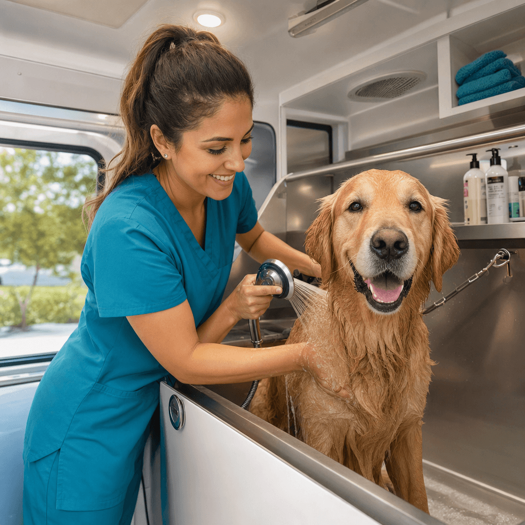 Goldendoodle full groom — Concord NC