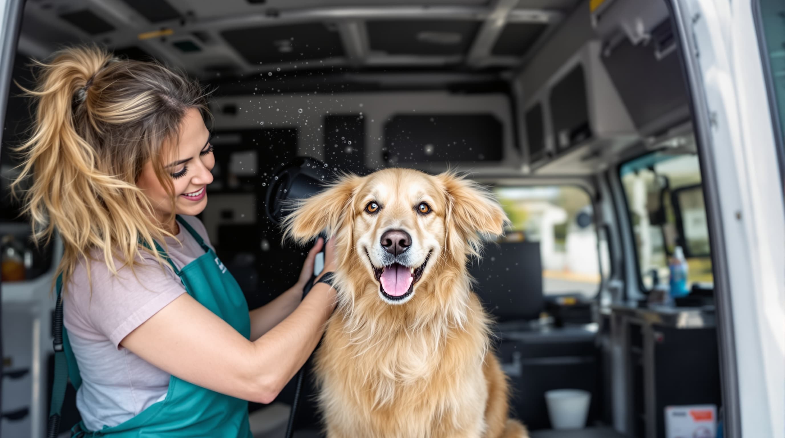 Mobile dog grooming in Concord NC
