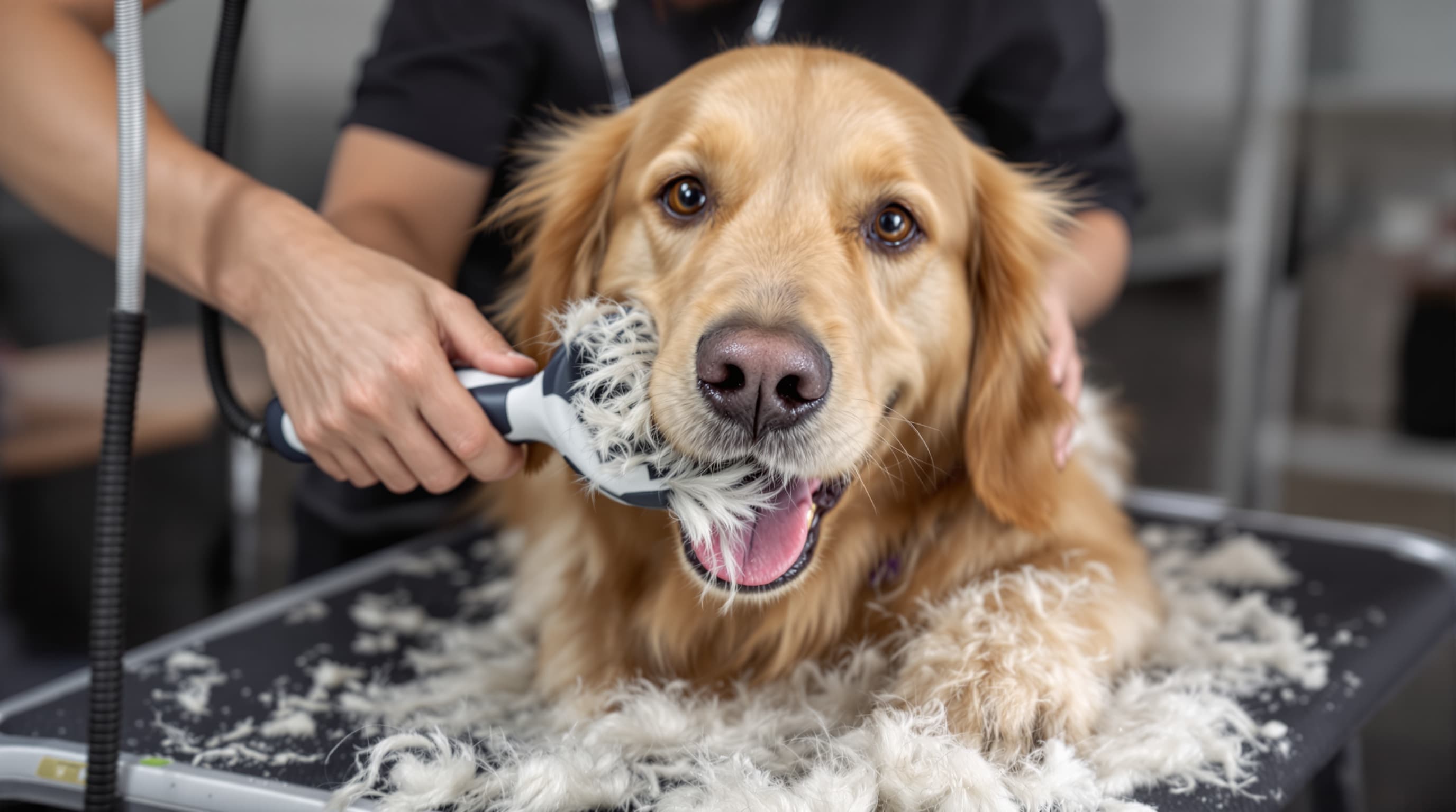De-Shedding Treatment mobile dog grooming